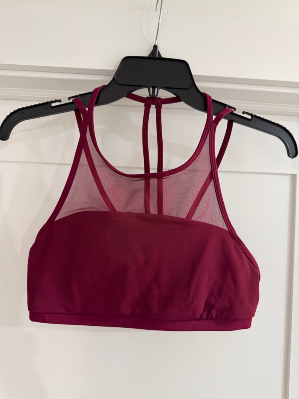 lululemon athletica Burgundy Mesh Sports Bra